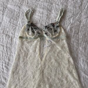 La Perla Lace & Embroidered Silk Slip – Size B (EU 38 / IT 2) – Made in Italy